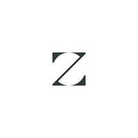 des lettres z logo monogramme minimal Facile moderne vecteur