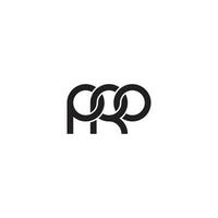 des lettres pro monogramme logo conception vecteur