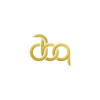 des lettres abq monogramme logo conception vecteur