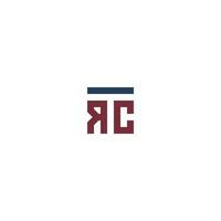 des lettres trc RCT carré logo minimal Facile moderne vecteur