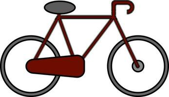 plat illustration de vélo. vecteur