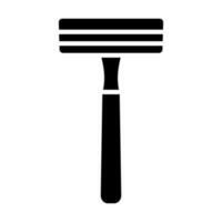 le rasoir glyphe icône conception vecteur