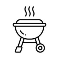 un incroyable un barbecue gril vecteur conception dans moderne style, facile à utilisation icône