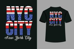 conception de t-shirt de la ville de new york vecteur