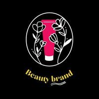 beauté salon logo vecteur conception illustration, marque identité emblème