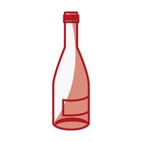boisson de bouteille de vin vecteur