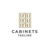 cabinet meubles logo conception vecteur