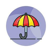 vérifier cette créative conçu icône de parapluie dans modifiable style, prêt à utilisation vecteur