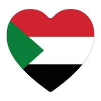 Soudan drapeau. drapeau de Soudan dans conception forme vecteur
