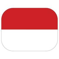 Indonésie drapeau. drapeau de Indonésie dans forme vecteur
