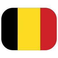 drapeau de Belgique dans conception forme vecteur