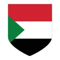 Soudan drapeau. drapeau de Soudan dans conception forme vecteur