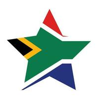 drapeau de Sud Afrique dans forme. Sud Afrique drapeau dans forme. vecteur