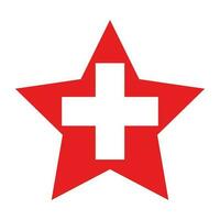 drapeau de Suisse dans forme. Suisse drapeau dans forme vecteur