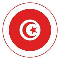 drapeau de Tunisie. Tunisie drapeau avec le conception forme vecteur