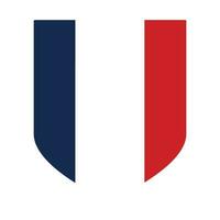 français drapeau dans forme. drapeau de France dans forme vecteur