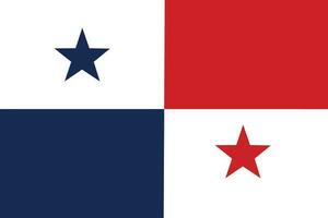 panaméen drapeau. drapeau de Panama dans conception forme vecteur