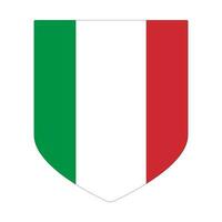 italien drapeau dans forme. drapeau de Italie dans forme. vecteur
