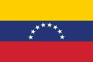 drapeau de Venezuela. Venezuela drapeau dans conception forme. vecteur