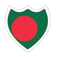 drapeau de bangladesh dans forme vecteur