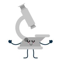 dessin animé mignon microscope vecteur