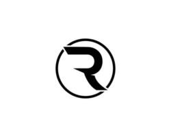 abstrait l'image de marque r lettre logo icône conception vecteur modèle.