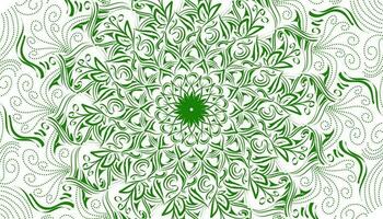 vert mandala motif décoration illustration vecteur