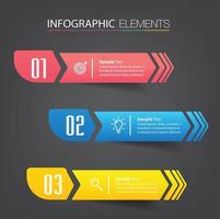 infographie de bannière de modèle de zone de texte moderne vecteur