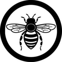 les abeilles - minimaliste et plat logo - vecteur illustration