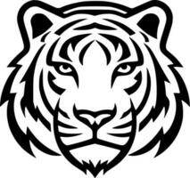 tigre, noir et blanc vecteur illustration