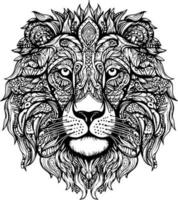 Lion - minimaliste et plat logo - vecteur illustration