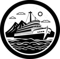 croisière - minimaliste et plat logo - vecteur illustration