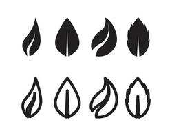arbre feuille vector logo design nature obect pour icône entreprise et jardin