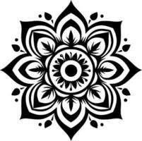 mandala - minimaliste et plat logo - vecteur illustration