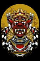 barong Mecha vecteur balinais art, balinais barong illustration