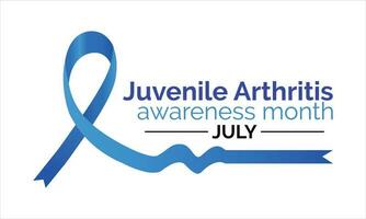 juvénile arthrite conscience mois est observé chaque année dans juillet. vecteur bannière, affiche, carte, Contexte conception. arthrite est une terme souvent utilisé à signifier tout désordre cette affecte les articulations