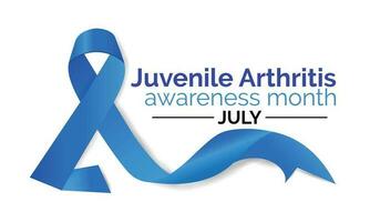 juvénile arthrite conscience mois est observé chaque année dans juillet. vecteur bannière, affiche, carte, Contexte conception. arthrite est une terme souvent utilisé à signifier tout désordre cette affecte les articulations