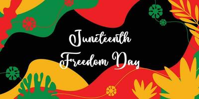 juneteenth thème abstrait arrière-plan, liberté jour, annuel vacances. avec vide espace pour texte, vecteur conception pour bannière, salutation carte, affiche, social médias.