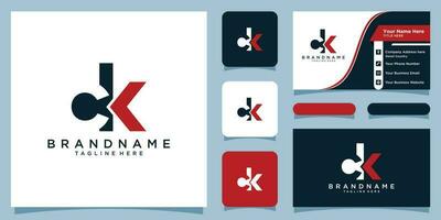 ck initiale logo modèle vecteur avec affaires carte conception prime vecteur