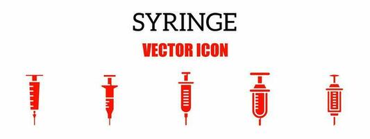 seringue symbole icône vecteur illustration. Stock vecteur.