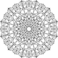 fleur mandala coloration livre, Créatif luxe de mandala illustration vecteur