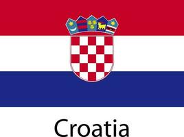 icône du drapeau national croatie vecteur