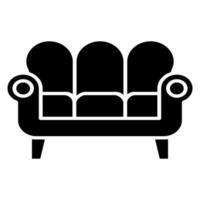 meubles icône vecteur. fauteuil illustration signe. canapé symbole ou logo. vecteur