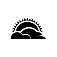 Soleil icône vecteur. été illustration signe. temps symbole ou logo. vecteur