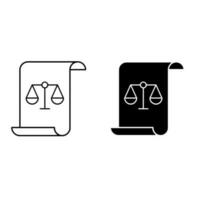 tribunal icône vecteur. Justice illustration signe. loi symbole ou logo. vecteur