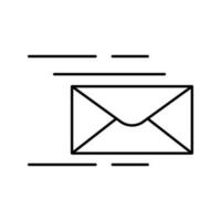 courrier icône vecteur. Publier illustration signe. message symbole ou logo. vecteur
