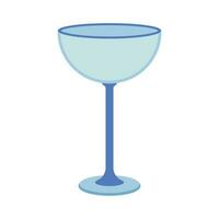 plats. une verre, cocktail, verre de vin. vecteur