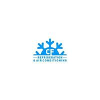 cf réfrigération air conditionnement logo vecteur