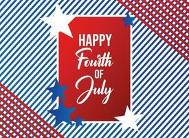 content 4e de juillet Etats-Unis indépendance journée patriotique bannière conception vecteur
