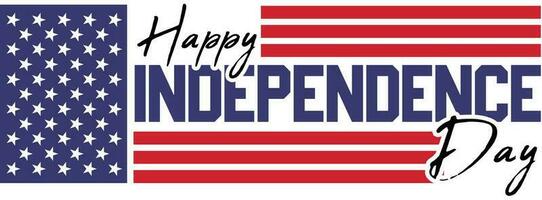 content 4e de juillet Etats-Unis indépendance journée patriotique bannière conception vecteur